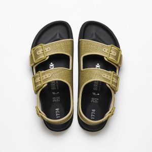1774 Milano Raffia Mischmaterial – Golden Olive