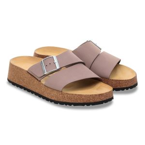 Almina Nubuck Leather – Faded Purple