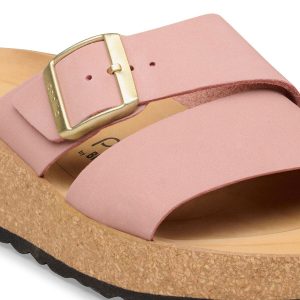 Almina Nubuck Leather – Pink Clay