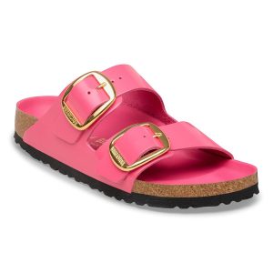 Arizona Big Buckle Natural Leather Patent – High-Shine Fuchsia Tulip