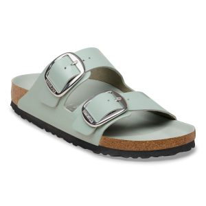 Arizona Big Buckle Natural Leather Patent – High-Shine Pure Sage