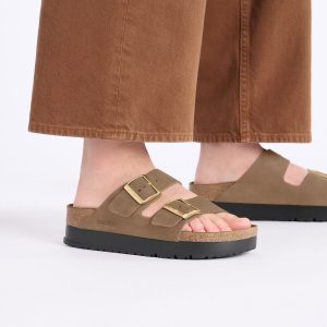 Arizona Flex Platform Nubuck Leather – Dark Tea