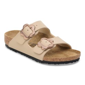 Arizona Flower Buckle Kids Birko-Flor – Sandcastle