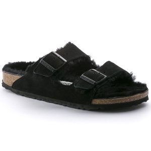 Arizona Shearling Suede Leather – Black