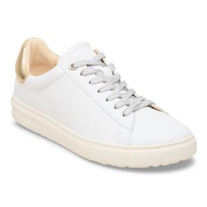 Bend Low Natural Leather – White/Metallic Rose