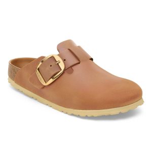 Boston Big Buckle Natural Leather Oiled