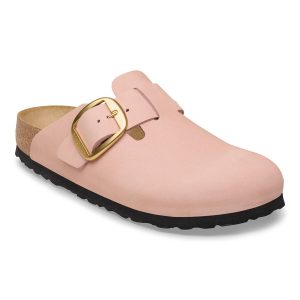 Boston Big Buckle Nubuck Leather – Soft Pink