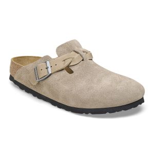 Boston Braided Suede Leather – Taupe