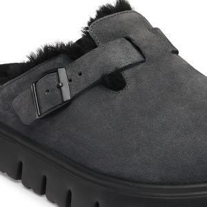 Boston Chunky Shearling Suede Leather