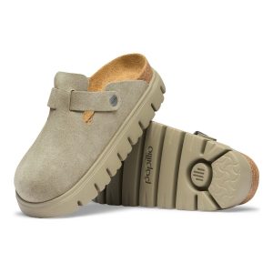 Boston Chunky Suede Leather – Taupe