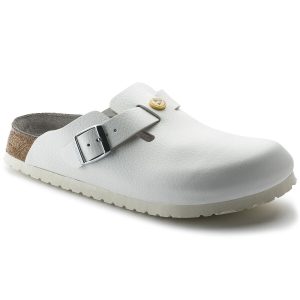Boston ESD Natural Leather – White