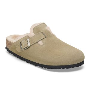 Boston Shearling Suede Leather – Taupe