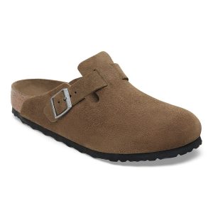 Boston Soft Footbed Suede Leather – Dark Tea Tonal