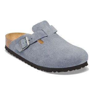 Boston Suede Leather – Stone Blue