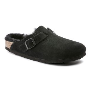 Boston Shearling Suede Leather – Black