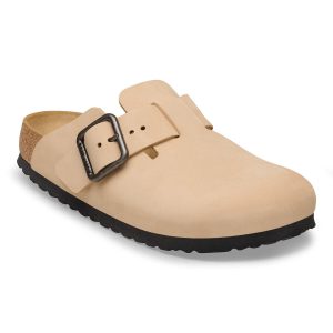 Boston Wire Buckle Nubuck Leather – Sandcastle