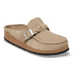 Buckley  Braided Suede Leather – Taupe