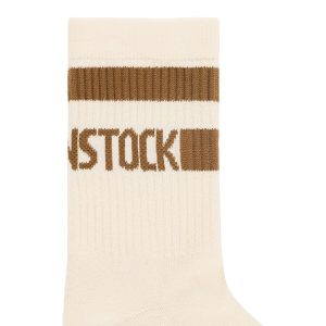 Cotton Crew Stripe Kids Cotton/Polyamid/Elastane – Eggshell/Mink
