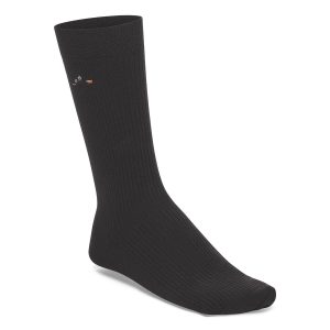 Cotton Ribbed Socks Cotton/Polyamid/Elastane – Black