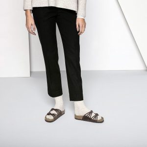 Cotton Slub Women Cotton/Polyamid/Elastane – Beige/White