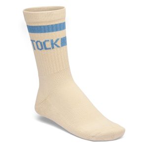 Cotton Tennis Socks Cotton/Polyamid/Elastane – Oatmeal/Archive Denim Blue