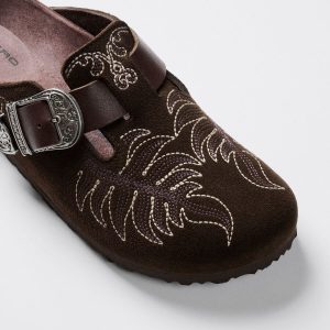 ETRO Boston Embroidery Suède Chocolate