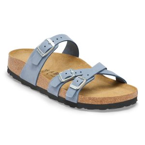 Franca Nubuck Leather – Stone Blue