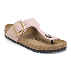 Gizeh Big Buckle Nubuck Leather – Soft Pink