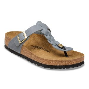 Gizeh Braided Natural Leather Oiled – Basalt Gray