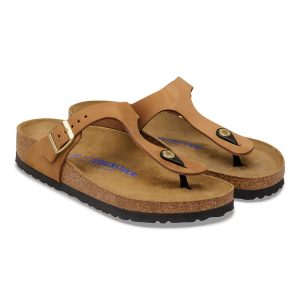 Gizeh Lit de pied souple Cuir nubuck Mink