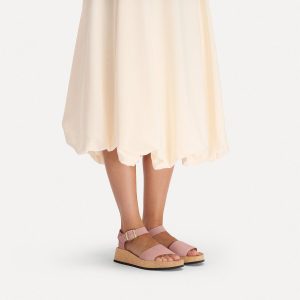 Glenda Nubuck Leather – Pink Clay
