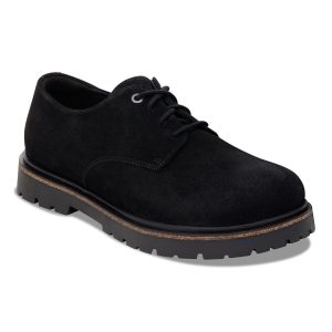Highwood Lace Low Suede Leather – Black