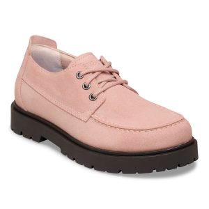 Highwood Moc Lace Low Suede Leather – Pink Clay
