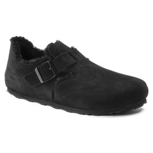 London Shearling Suede Leather – Black