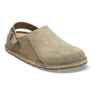 Lutry Premium Split Shearling Nubuck Leather/Suede – Taupe