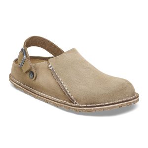 Lutry Premium Suede Leather – Gray Taupe