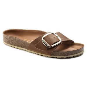 Madrid Big Buckle Natural Leather Oiled – Cognac