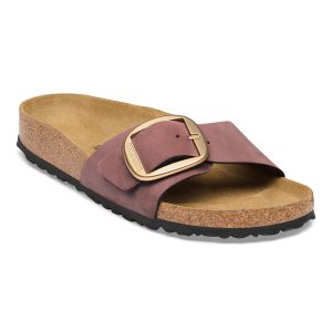 Madrid Big Buckle Nubuck Leather – Pepper