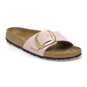 Madrid Big Buckle Nubuck Leather – Soft Pink