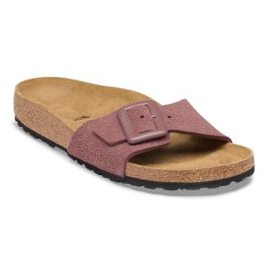 Madrid Cushion Buckle Suede Leather – Pepper