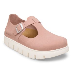 Paris Chunky Suede Leather – Pink Clay