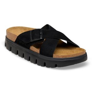 Siena Chunky Suede Leather – Black