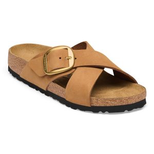 Siena Big Buckle Nubuck Leather – Mink