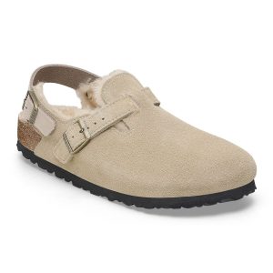 Tokio Shearling Suede Leather – Taupe