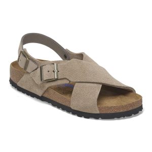 Tulum Soft Footbed Suede Leather Nubuck – Taupe