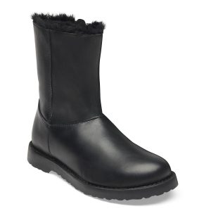 Uppsala Zip Shearling Natural Leather – Black
