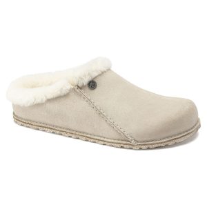 Zermatt Premium Shearling Suede Leather – Antique White